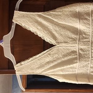 Nicole by Nicole Miller White Lace Dress Size 16